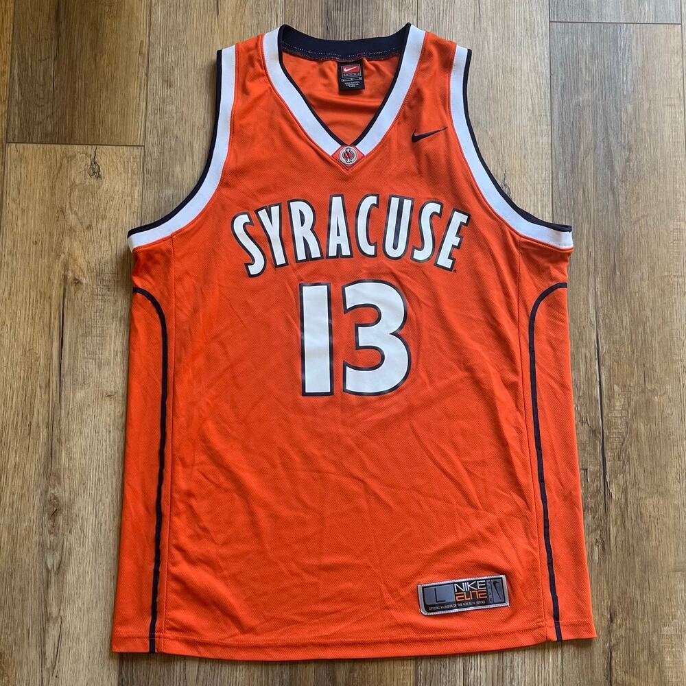 VTG Syracuse University Kueth Duany Team Nike Elite Basketball Jersey #13 Size L